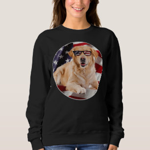 Moletom Labrador Retriever Dog Usa Flag Patriot