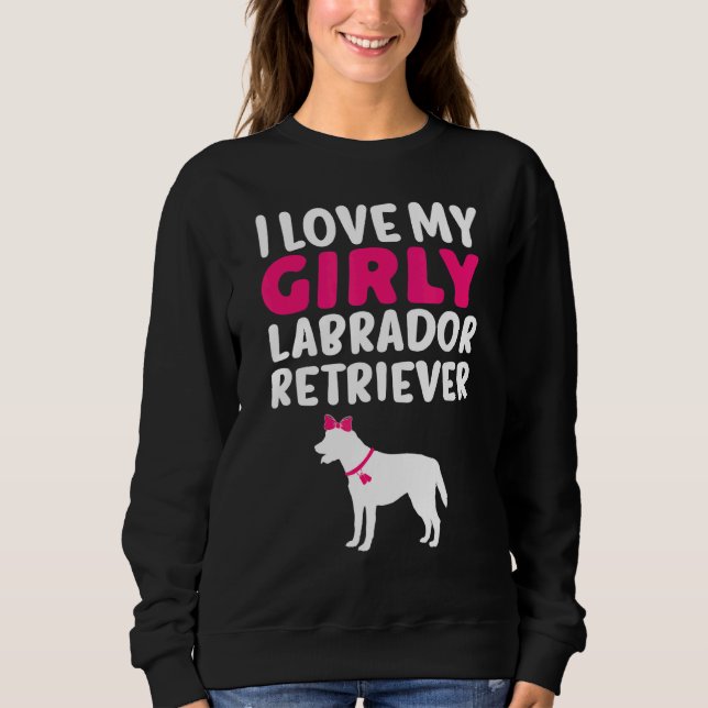 Moletom Labrador Retriever Girl Girly Dog Gênero Reveza C (Frente)