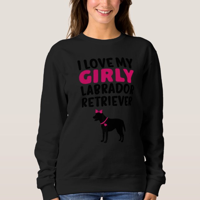 Moletom Labrador Retriever Girl Girly Dog Gênero Reveza C (Frente)