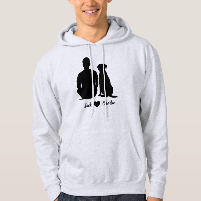Moletom Labrador Retriever Personalizado Cachorro E Dono M (Frente)