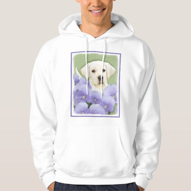 Moletom Labrador Retriever Puppy Pintura Original (Frente)