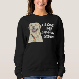 Moletom Labrador Retriever Vestindo Uma Medalha Ouro Eu Am