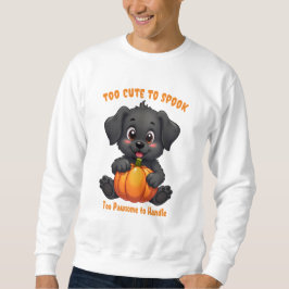 Moletom Labrador segurando uma abóbora, halloween