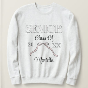 Moletom Laço Rosa Personalizado para Anuário de Formatura
