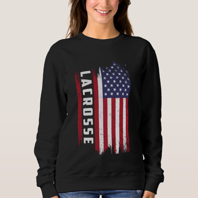 Moletom Lacrosse American Flag (Frente)