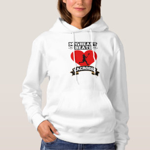 Moletom Lacrosse Heart Female Player Esporte Paixão Amor
