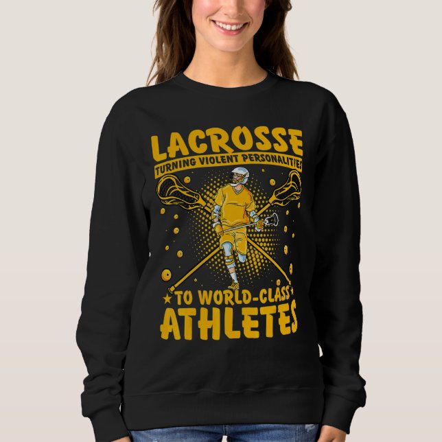 Moletom Lacrosse Lax Lacrosse Player  Quote 5 (Frente)