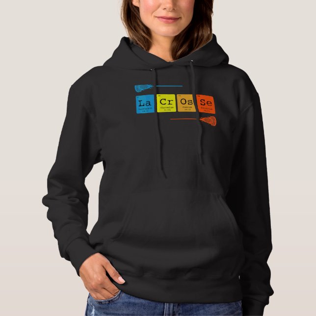 Moletom Lacrosse Mesa Periódica De Química De Elementos (Frente)