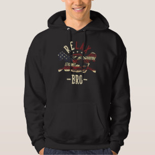 Moletom Lacrosse Relax Bro Nós Flag Lacrosse Stick And Hel