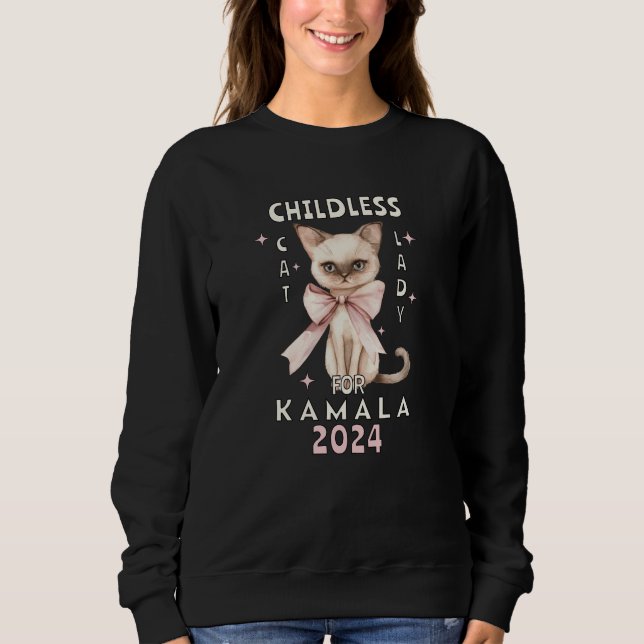 Moletom Lady Gato Sem Fios para Kamala (Frente)