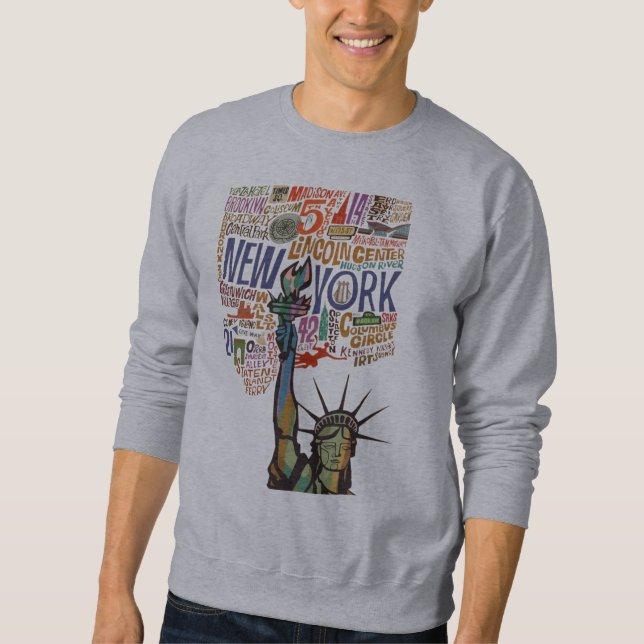 Moletom Lady Liberty Nova York Estado NY (Frente)