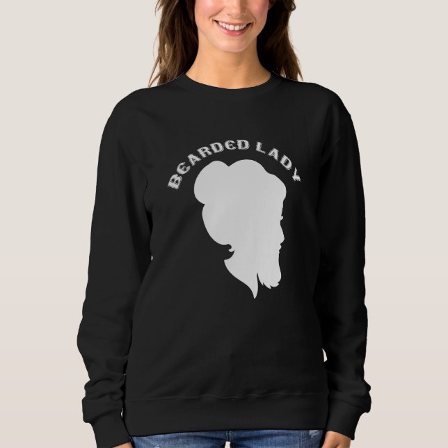 Moletom Lady Vintage Circus Bearded Lady Figurume P (Frente)