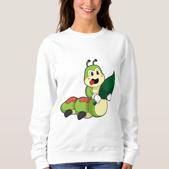 Moletom Lagarta com Folha (Frente)