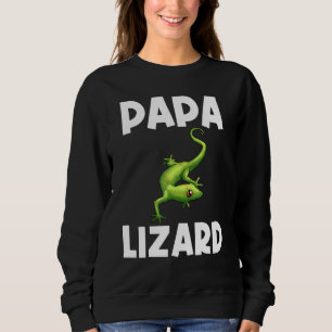 Moletom Lagarto Legal Para Homens Pai Gecko Réptil Verde A