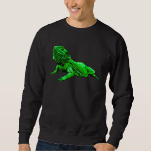 Moletom Lagarto Réptil Dragão Barbudo Verde Iguana