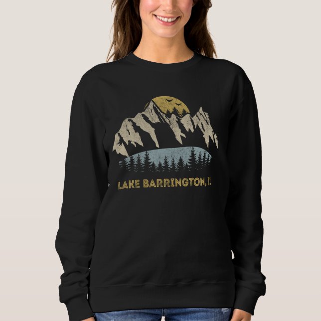 Moletom Lago Barrington Illinois Mountain Sunset Sunrise I (Frente)