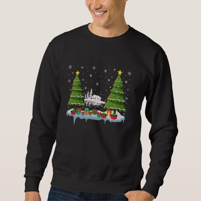 Moletom Lago House Xmas Tree Lighting Men Mulheres Feias C (Frente)