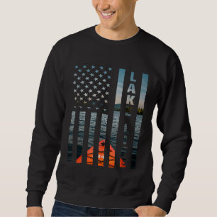 Moletom Lago Life American Flag Kayak Camping Hiperligação