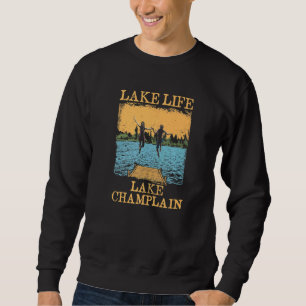 Moletom Lago Life Champlain Natação em Nova Iorque Swimmer