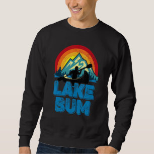 Moletom Lago Life Lake Bum Retro Distress Mountain Canoe
