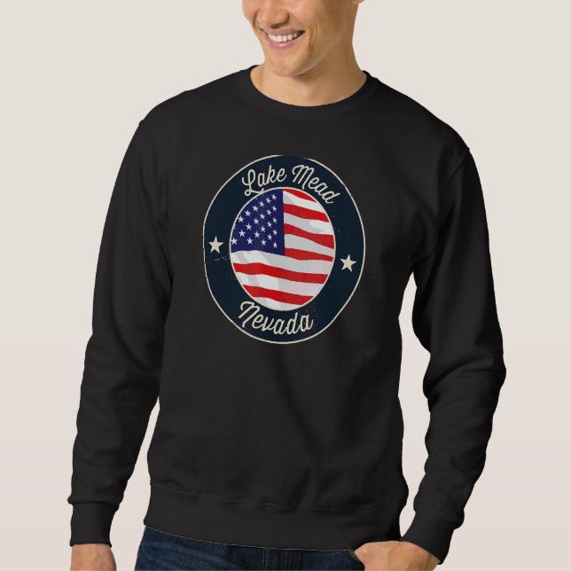 Moletom Lago Mead Patriotic Nevada Souvenir (Frente)