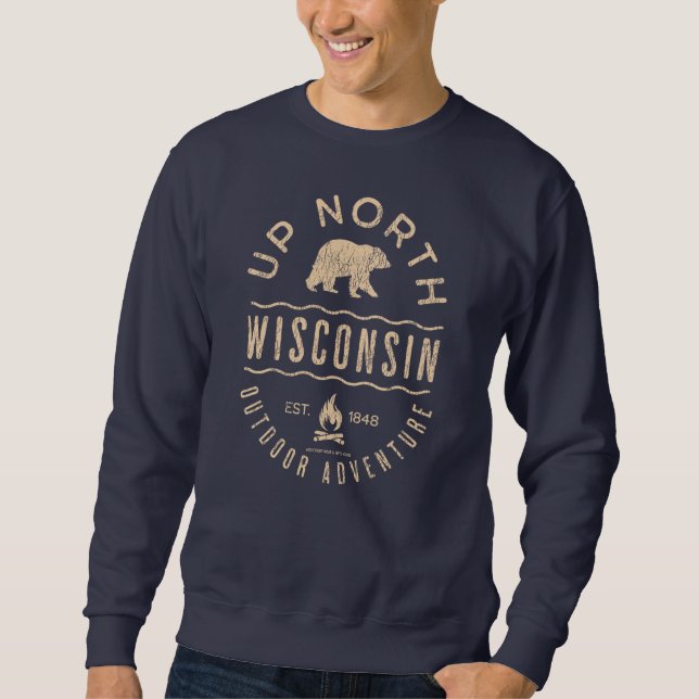 Moletom Lago Norte de Wisconsin (Frente)