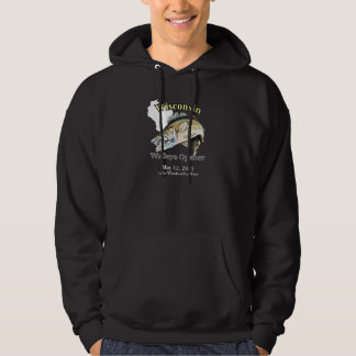 Moletom Lago Personalizado/Data em Wisconsin Walleye Opene