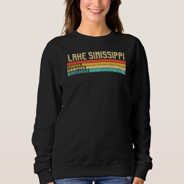 Moletom Lago Sinissippi Wisconsin Camping Summer V (Frente)