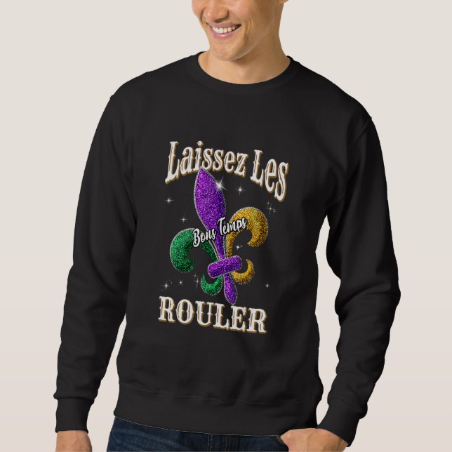 Moletom Laissez Les Bons Temps Rouler Mardi Gras New Orlea (Frente)