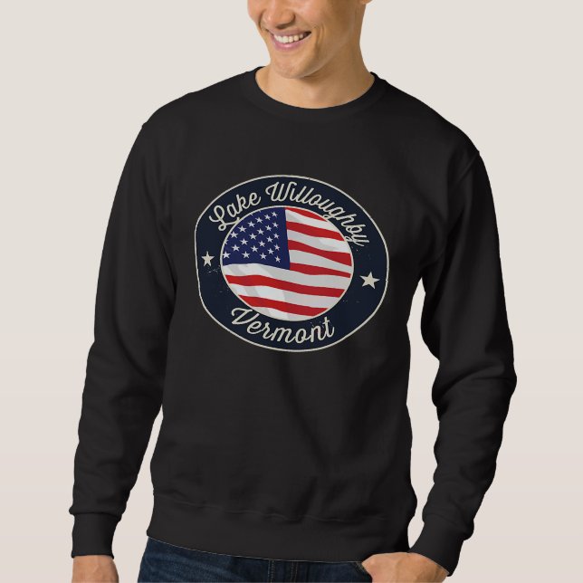 Moletom Lake Willoughby  Patriotic Vermont Souvenir (Frente)