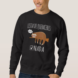 Moletom Lama preguiçosa - Fazer Lista Nada Dormindo Lama