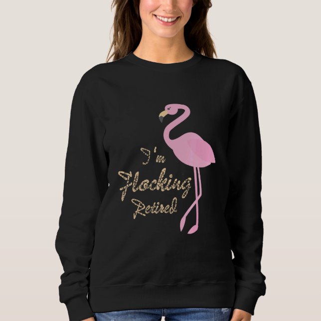 Moletom Lança-Flamingo Rosa Presente Im Bloqueando Aposent (Frente)