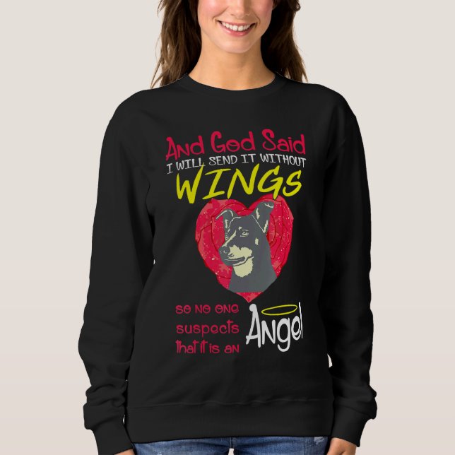 Moletom Lancashire Heeler Angel Without Wings (Frente)