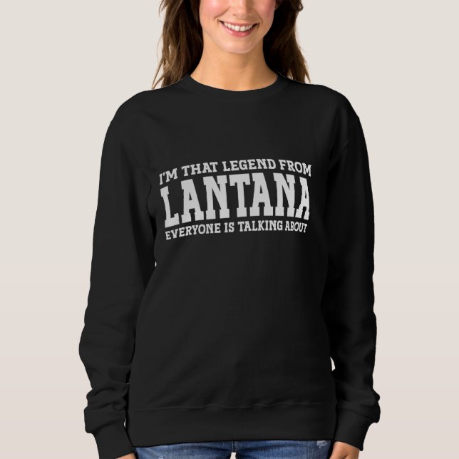 Moletom Lantana Hometown FL Florida Home Roots Cidade Enca (Frente)