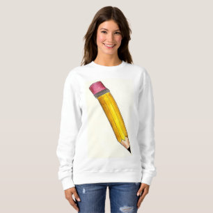 Moletom Lápis Amarelo #2 Escrevendo Professor Presente