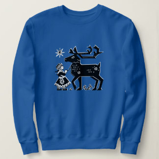 Moletom Lapland Girl segura Reindeer Sweatshirt