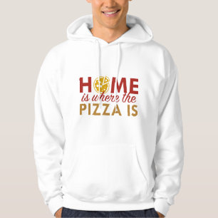 Moletom Lar é Onde Está a Pizza