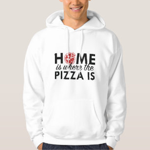 Moletom Lar É Onde Está a Pizza