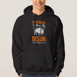 Moletom Lar é onde meu Bison é Buffalo