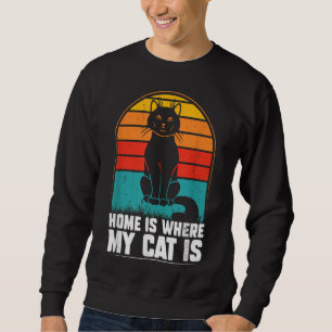 Moletom Lar é onde meu gato tem piadas de natal