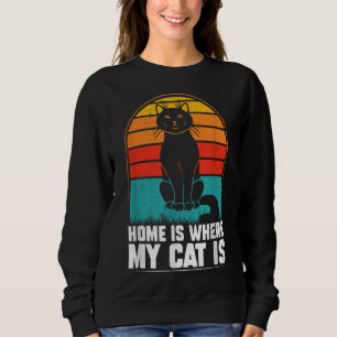 Moletom Lar é onde meu gato tem piadas de natal