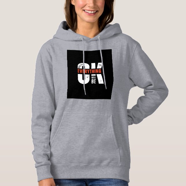 Moletom laranja ousado (Frente)