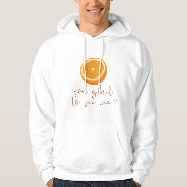 Moletom Laranja, Que Prazer Em Me Ver? (Frente)