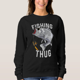 Moletom Largemouth Bass Thug Pescador Dia dos Pais