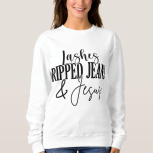 Moletom Lashes Jeans E Artista De Lash Jesus Lash Tec