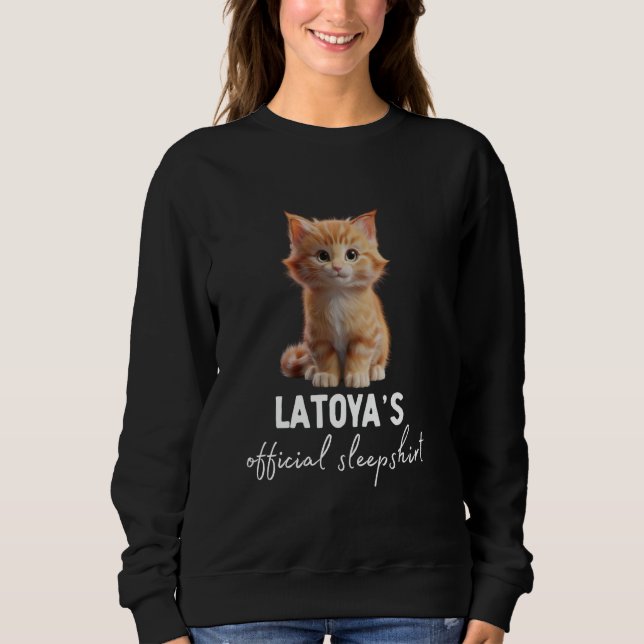 Moletom LATOYA'S Official Cat Sleepshirt Pyjama (Frente)