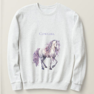 Moletom Lavanda Branca de Cavalo Floral
