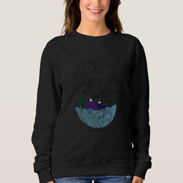 Moletom Leah Flores Einstein Natureza, sem Threads (Frente)