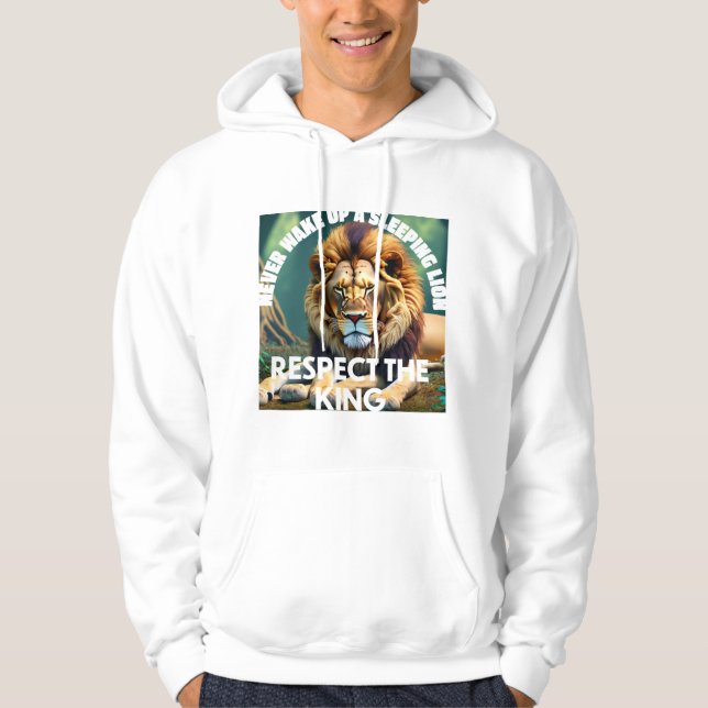 Moletom Leão Branco Heah Hoodie (Frente)