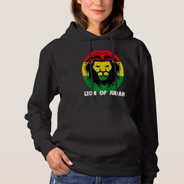 Moletom Leão Cabeça Rastafari Jamaica Souvenir Rasta Raíze (Frente)